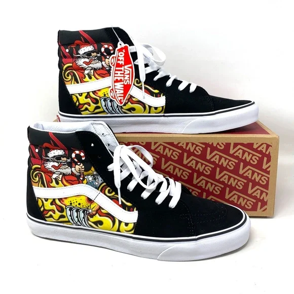 VANS Sk8-Hi Shoes High Top Black Suede Men’s Size Casual Sneakers VN0A4BVTBLK - Picture 6 of 10